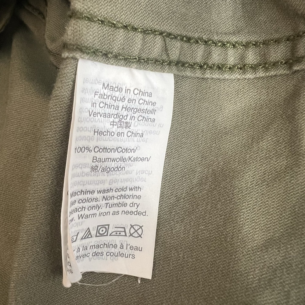 Madewell Passage Utility Jacket Women's Size Small Army Green Full Zip Pockets - Picture 9 of 12